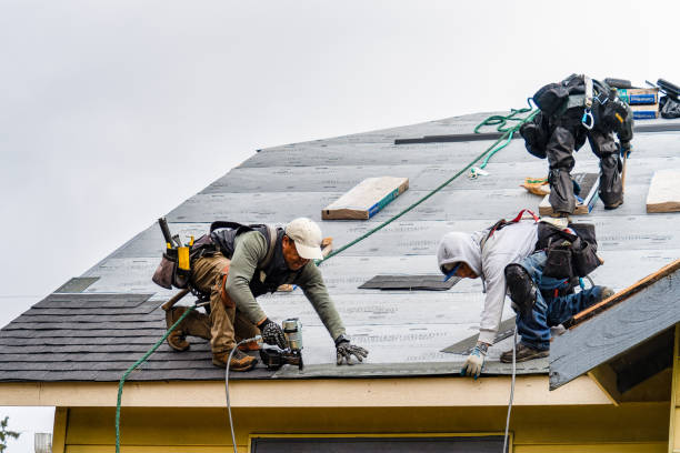 Professional Gutter Installation technician working in Waukee, IA